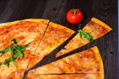 lezzetli İtalyan pizza Margarita