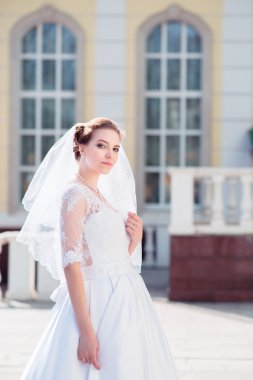 güzel gelin portresi. Gelinlik.