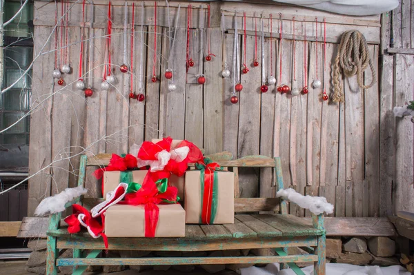 Boże Narodzenie prezent Boxs — Zdjęcie stockowe