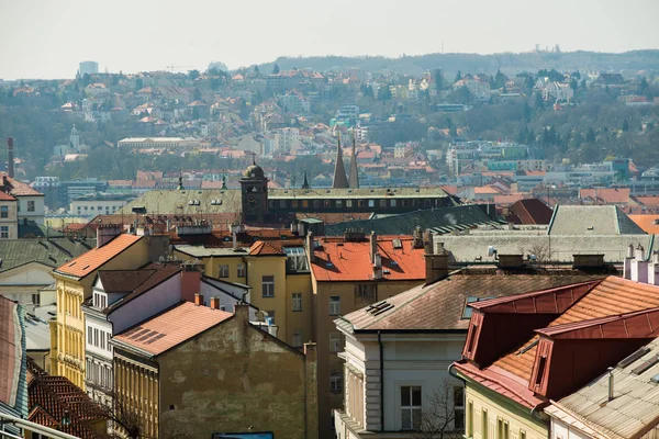 Luftaufnahme über die Prager Altstadt — Stockfoto