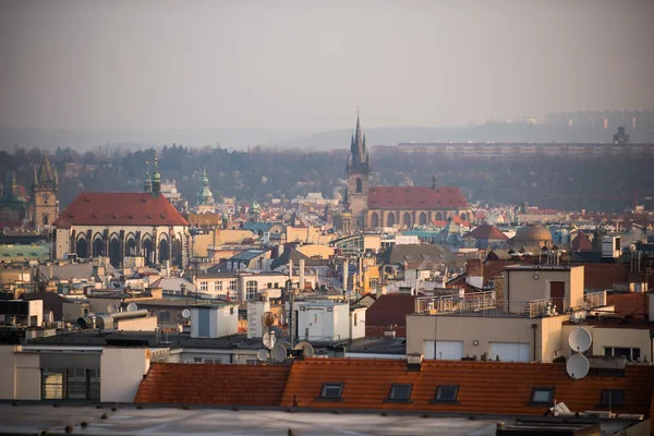 Vista aérea de la Ciudad Vieja de Praga — Foto de Stock