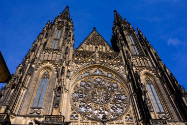 st. vitus Katedrali Prag Prag şatoda için ana giriş önden görünümü