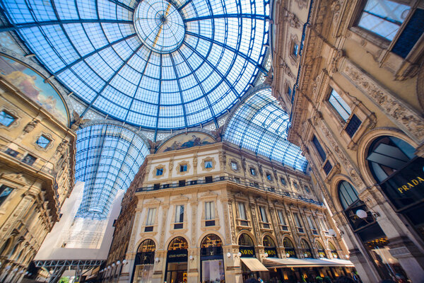 View of Galleria Vittorio Emanuele II, Milan 