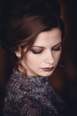 genç güzel retro Bayan