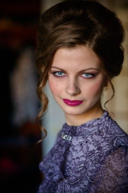 genç güzel retro Bayan