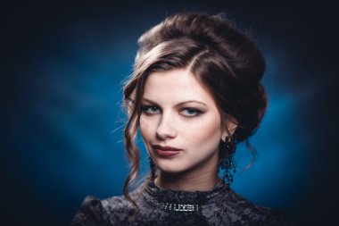 genç güzel retro Bayan