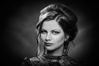 genç güzel retro Bayan