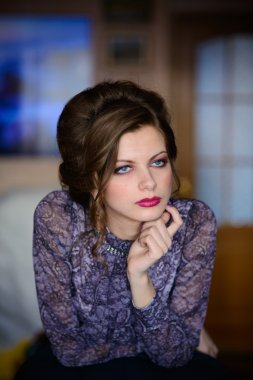 genç güzel retro Bayan