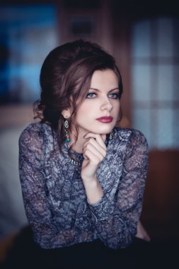 genç güzel retro Bayan