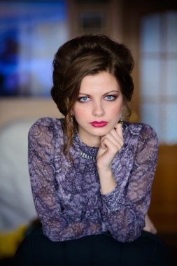 genç güzel retro Bayan