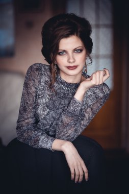 genç güzel retro Bayan