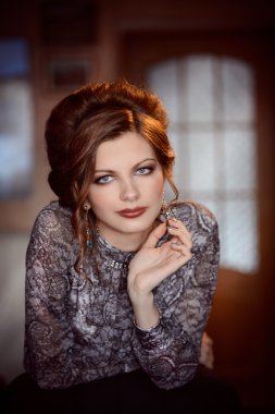 genç güzel retro Bayan