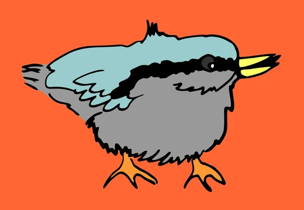 Lustiger Vogel, Vektor — Stockvektor