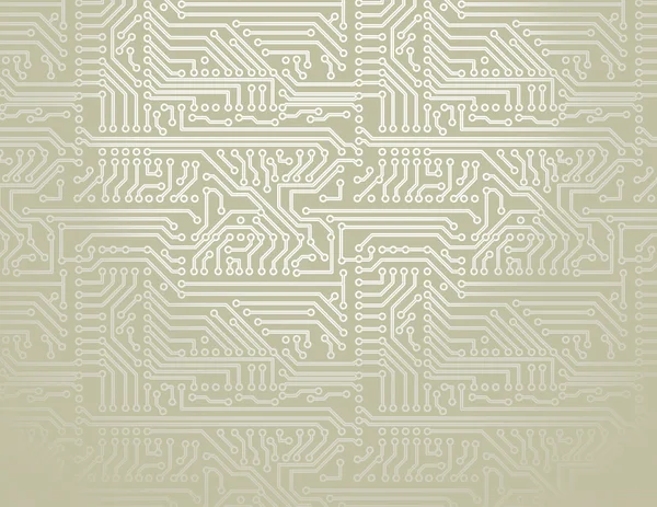 Vector silver circuit board pattern background — Stock Vector