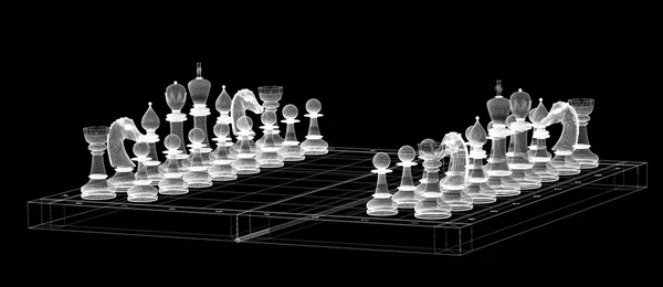 象棋的身体结构 — 图库照片