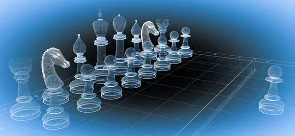 Chess body structure — Stock Photo, Image