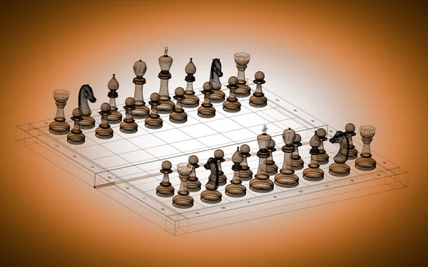 Structure du corps des échecs — Photo