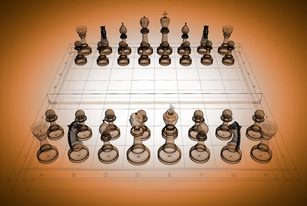 Structure du corps des échecs — Photo