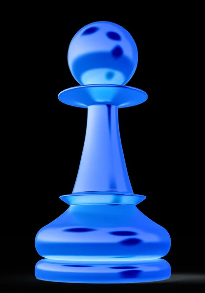 Gold pawn figure — Stock Photo, Image