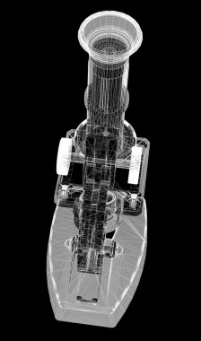 Bilimsel mikroskop. Tıp