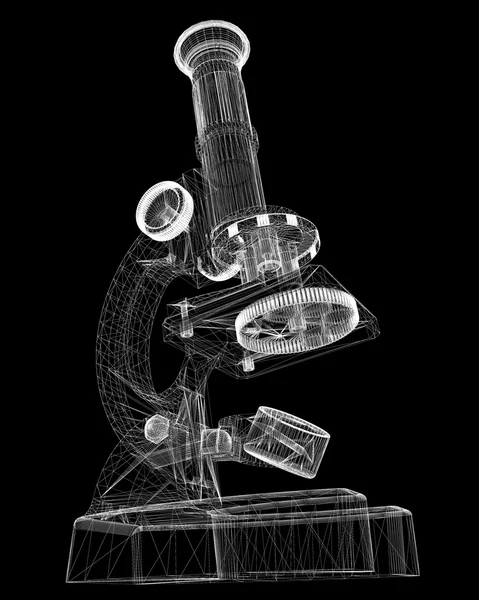 Vědecký mikroskop. lékařství — Stock fotografie