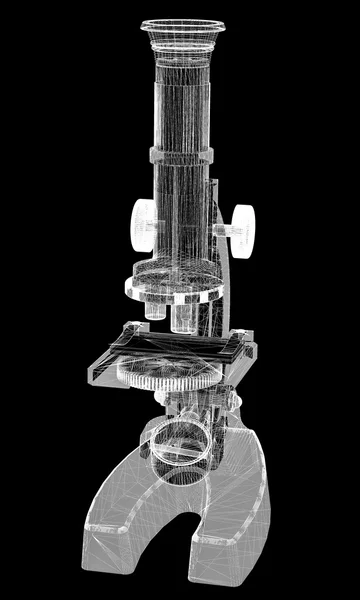 Microscópio científico. medicamento — Fotografia de Stock