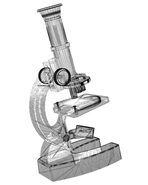 Microscópio científico. medicamento — Fotografia de Stock