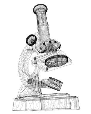 Bilimsel mikroskop. Tıp