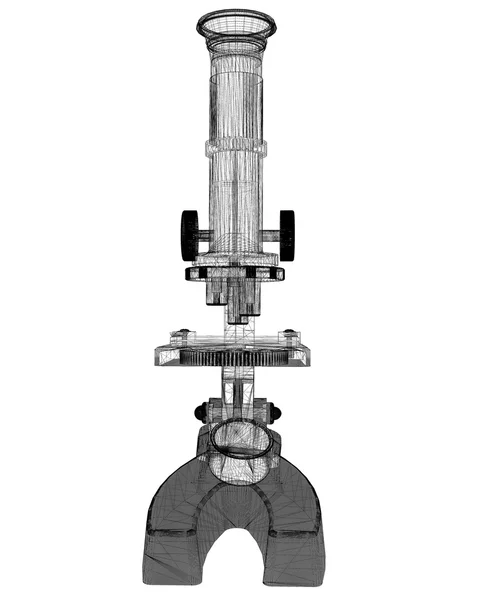 Επιστημονική μικροσκόπιο. ιατρική — Φωτογραφία Αρχείου