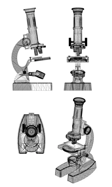 Επιστημονική μικροσκόπιο. ιατρική — Φωτογραφία Αρχείου