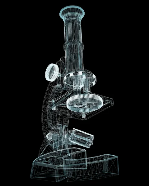 Научный микроскоп. медицина — стоковое фото