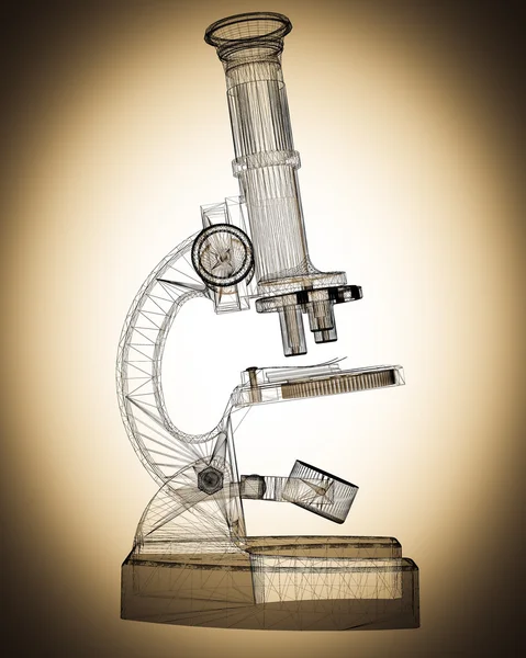 Mikroskop ilmiah. obat — Stok Foto