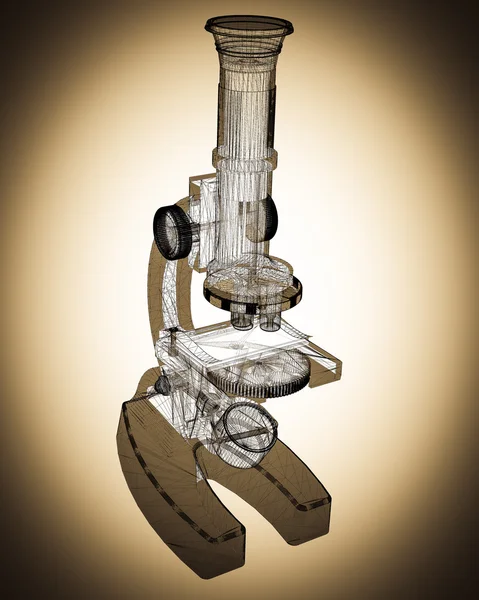 Научный микроскоп. медицина — стоковое фото