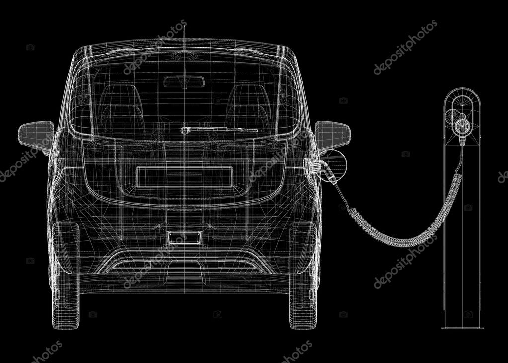 Electric car charging Stock Photo by ©Podsolnukh 109321148