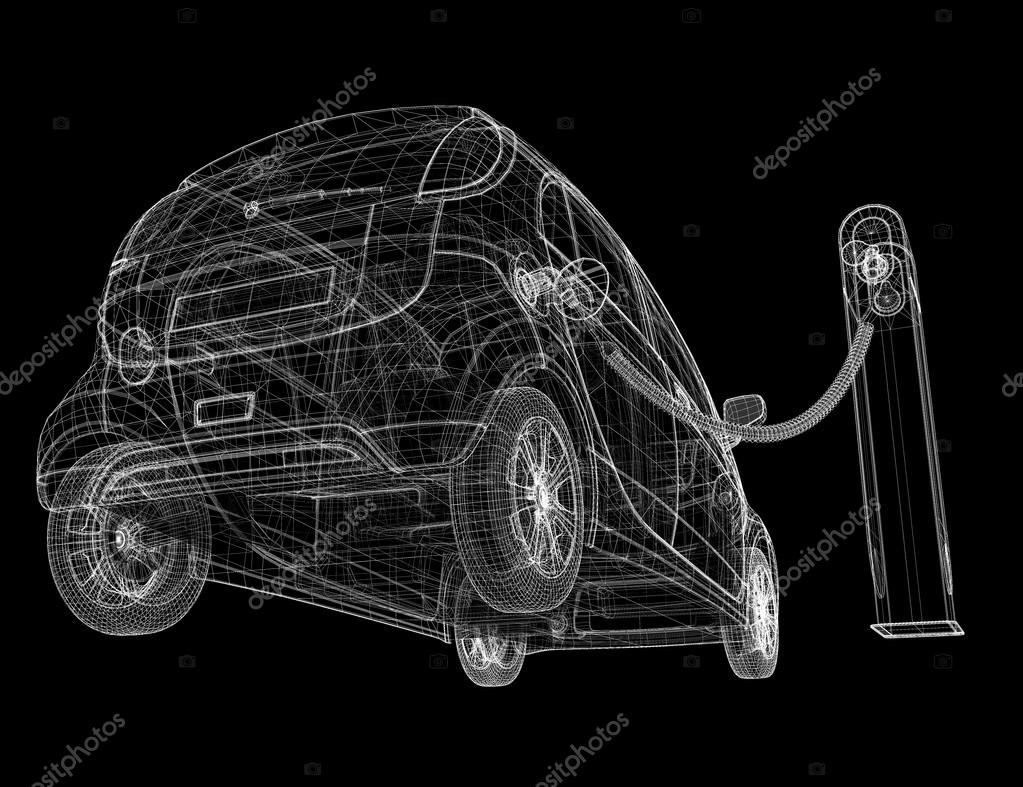Electric car charging Stock Photo by ©Podsolnukh 109326212