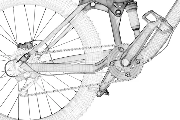 Bicicleta de montaña deporte — Foto de Stock