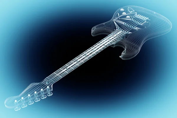 Electric guitar on background — Stock Photo, Image