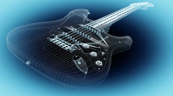 Electric guitar on background — Stock Photo, Image