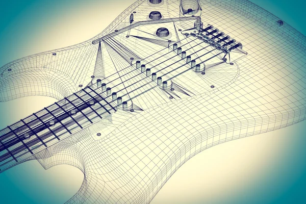 Elektro gitar arka plan üzerinde — Stok fotoğraf