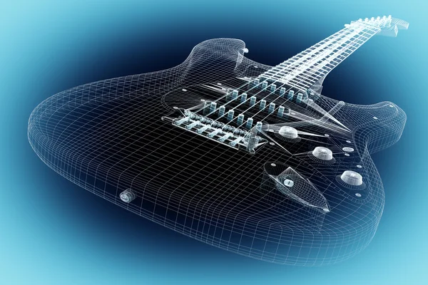 Electric guitar on background — Stock Photo, Image