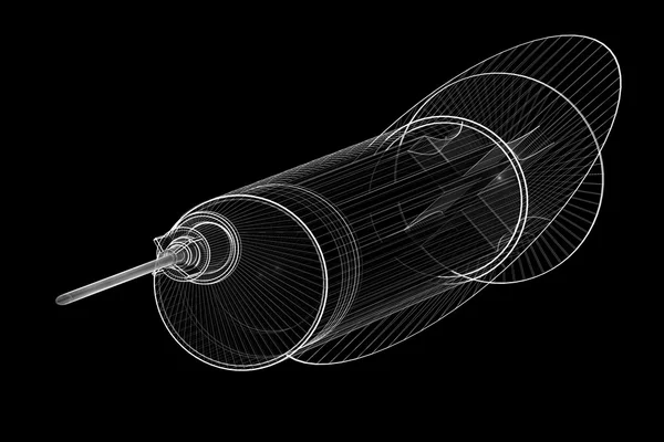 背景に分離された注射器 — ストック写真