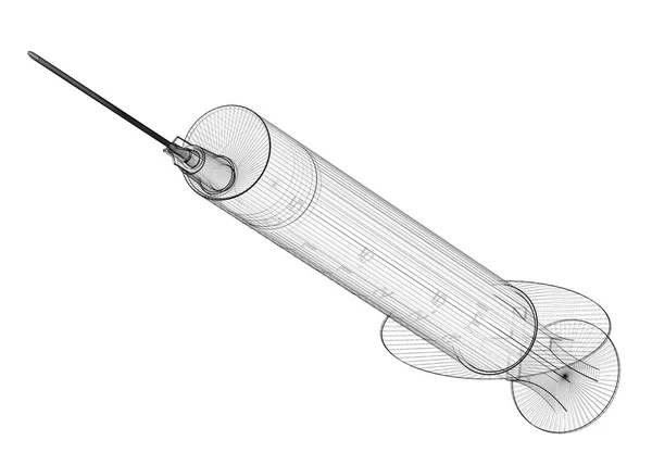 Arka plan üzerinde izole şırınga — Stok fotoğraf