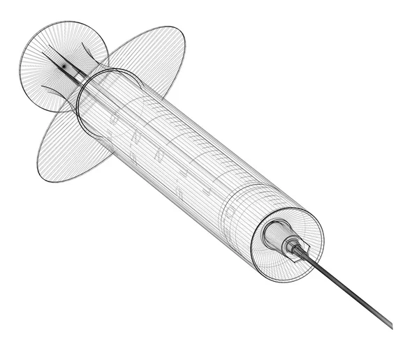 Arka plan üzerinde izole şırınga — Stok fotoğraf