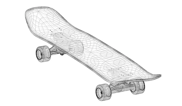 Skate no fundo — Fotografia de Stock