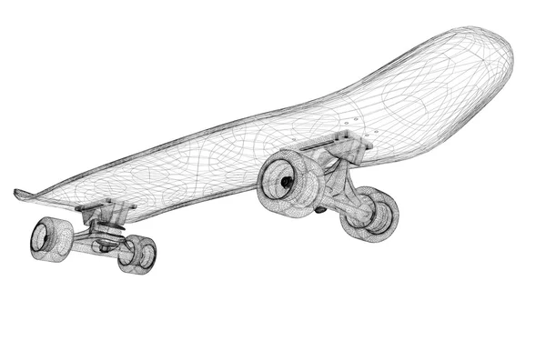Skateboard på bakgrund — Stockfoto