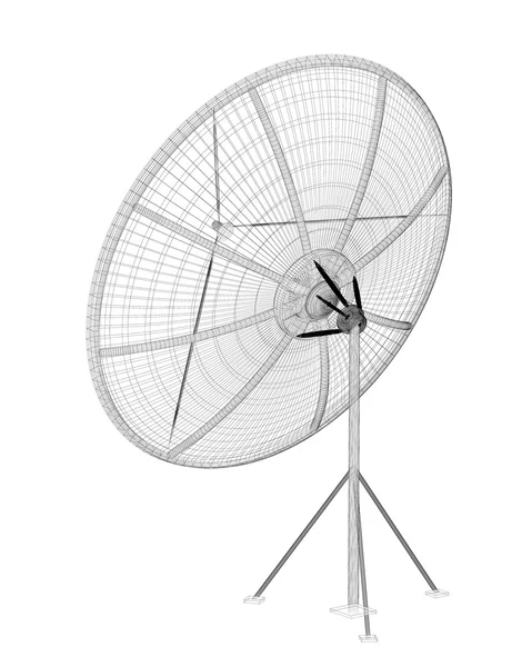 Satellite antenna, digital — Stock Photo, Image