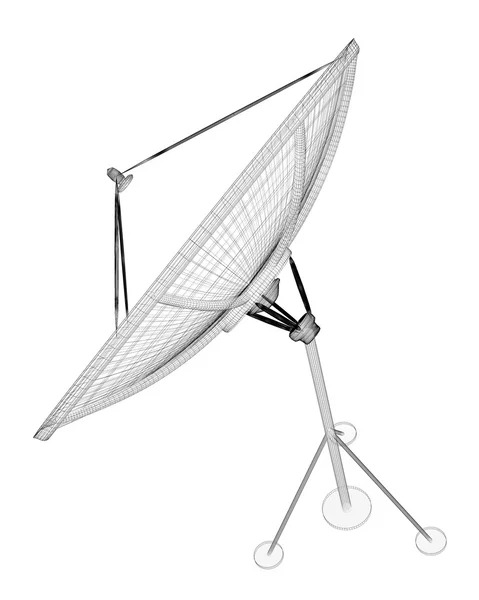 Спутниковая антенна, цифровая — стоковое фото