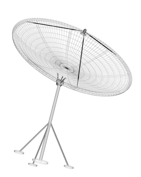 Супутникової антени, цифрові — стокове фото