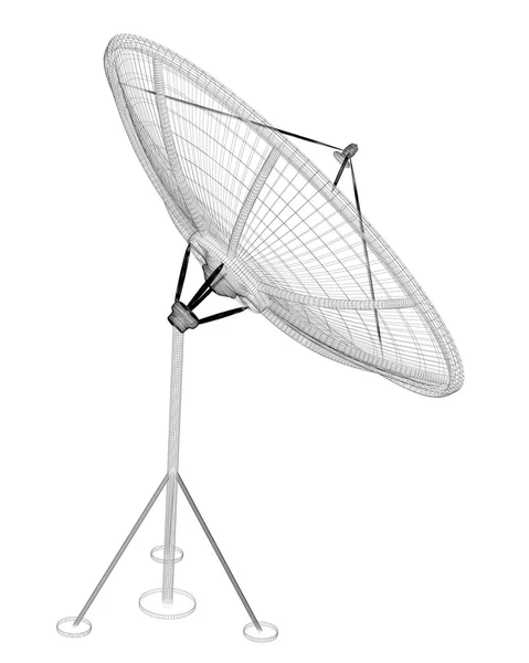 Спутниковая антенна, цифровая — стоковое фото