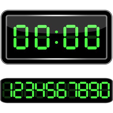 dijital saat. Dijital uhr nummer